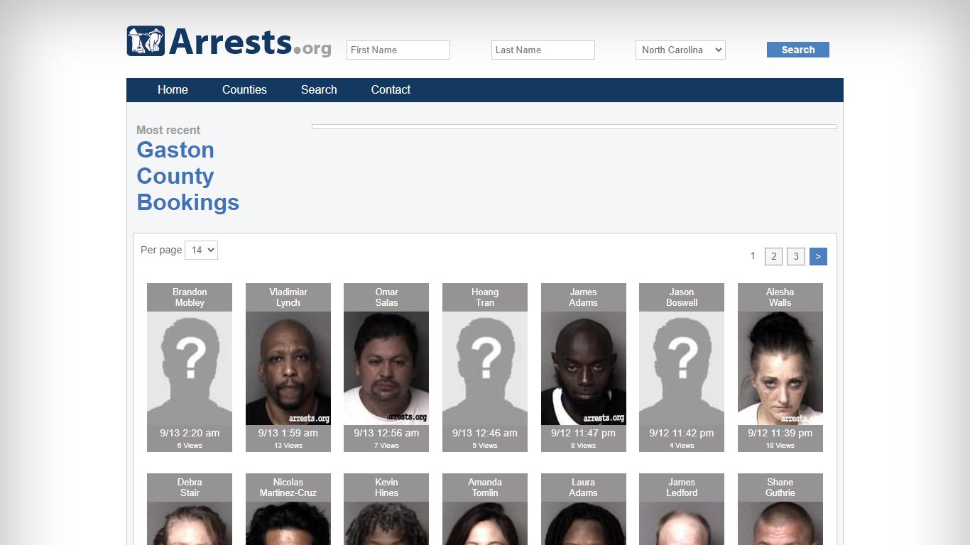 Gaston County Arrests and Inmate Search